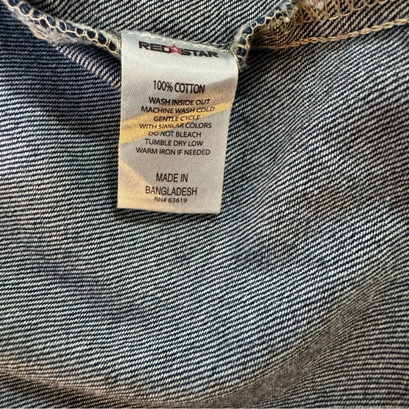 Red Star women’s distressed denim jeans jacket - Picture 5 of 9